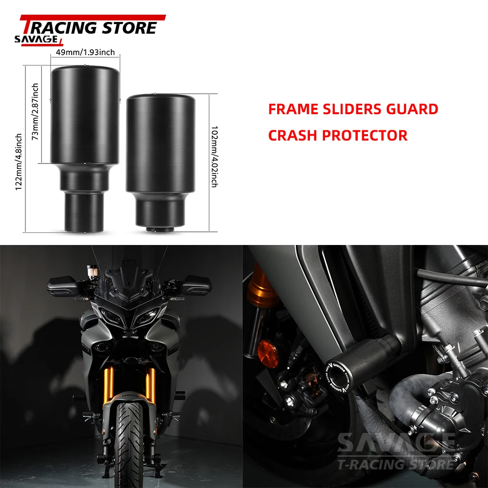 For YAMAHA Tracer 900 /GT 9 /GT 9GT 900 GT License Plate Navigation Holder Turn Signal  Tail Light Frame wheel Sliders Protector