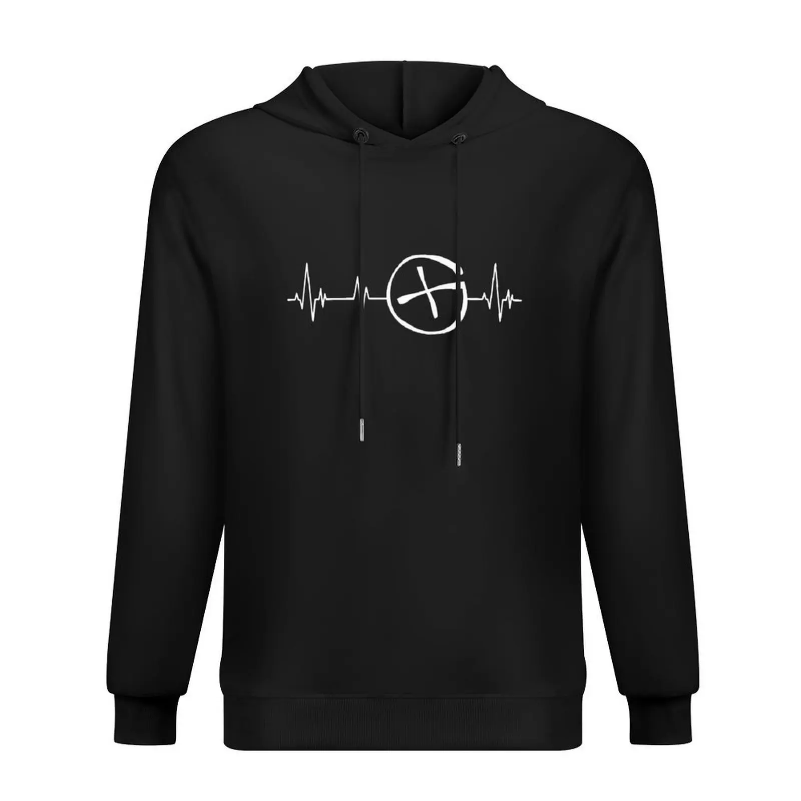 

Funny geocaching frequency pulse or heartbeat for geocacher Hoodie men's autumn clothes blouse tracksuit