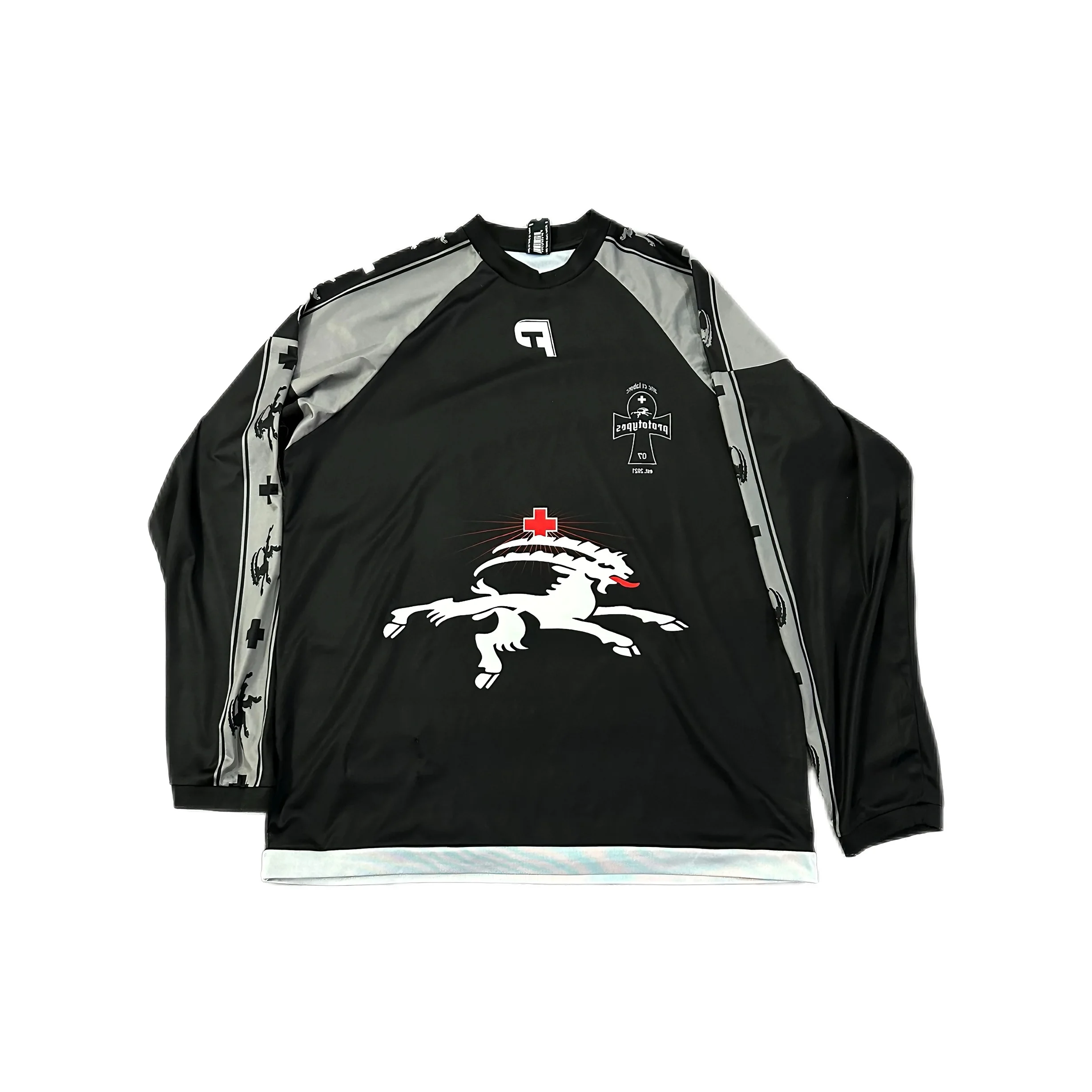 YVL Style Double-Sided Wear Long Sleeve Football Shirt T-Shirt Opium Prototypes 25ss Ye Flavor Breathable Sweat Absorbent Qui...