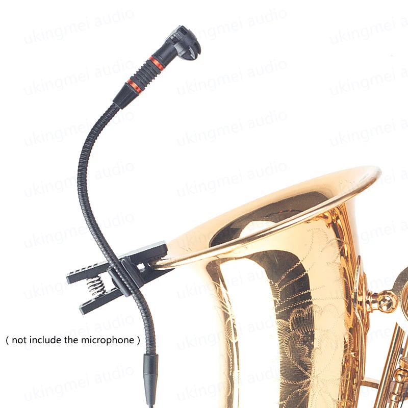 Instrument Condenser Microphone Universal Stand Clamp For Saxophone Compatible For DPA4099  Microphone Suitable For Shure Beta98