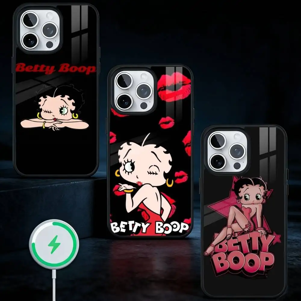 

Anime fashing B-Betty cool Phone Case For iPhone17,16,15,14,13 Plus,Pro Max Magnetic For Magsafe Wireless Charging