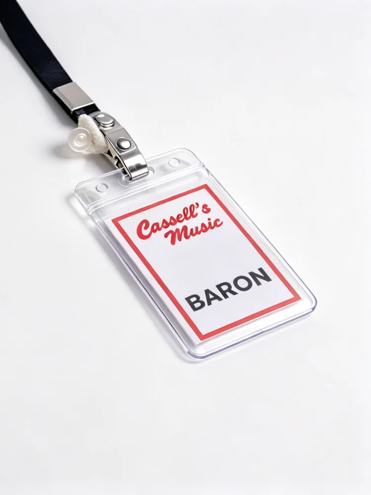 Cassell's Music Lanyard with Nametag ObseSSion 2026 Movie ID Badge Holder Custom Name Cosplay Costume Accessory
