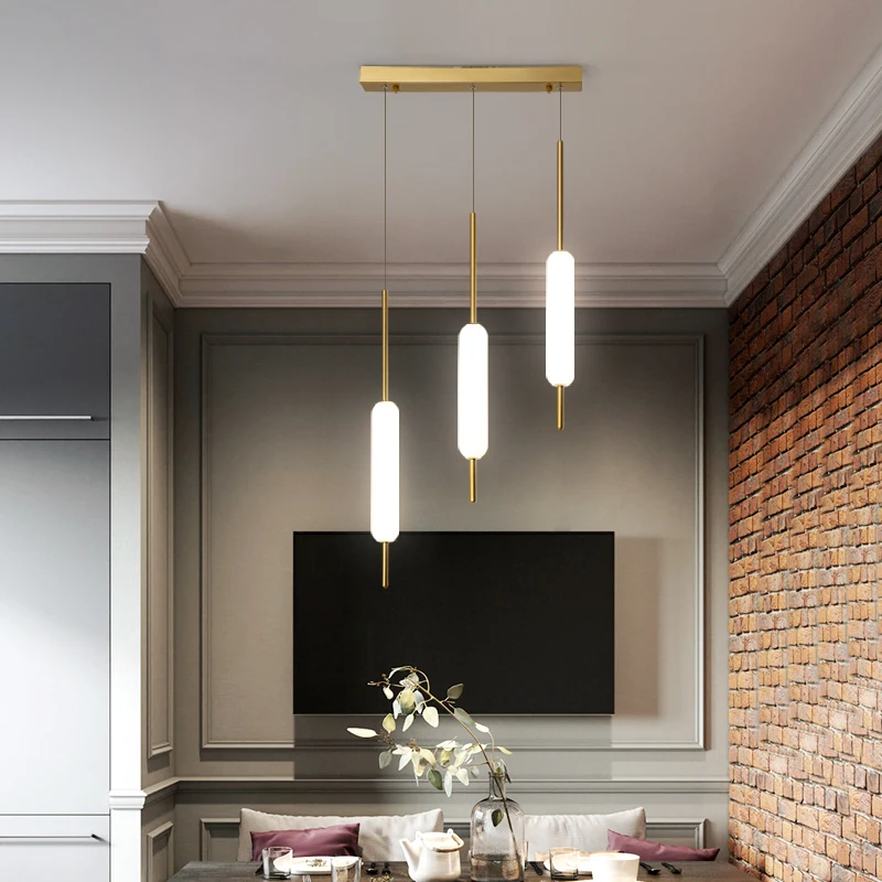 

Nordic bedroom bedside pendant lights modern minimalist metal glass Pendant Ceiling lamps dining room bar aisle staircase lights