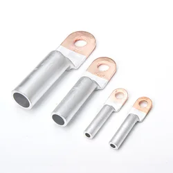 DTL-10/16/25/35/50/70/95/120/150/240mm2 Compression Aluminum Copper Bimetal Terminal Wiring Connector Lug Electric Power Fitting