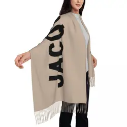 Women Jacquemuss Luxury Scarf Cashmere Feel Lightweight Scarf Winter Pashmina Shawl Wrap Large Shawl Scarf for Evening Dress