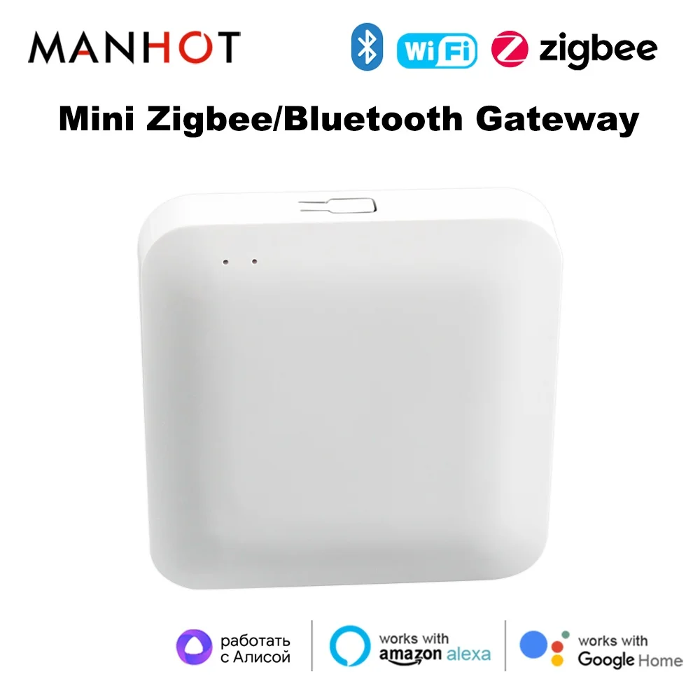 

Smart Life Multi-mode Gateway ZigBee Bluetooth Wireless Hub Remote Controller Bridge Voice Control Via Tuya Alexa Google Home