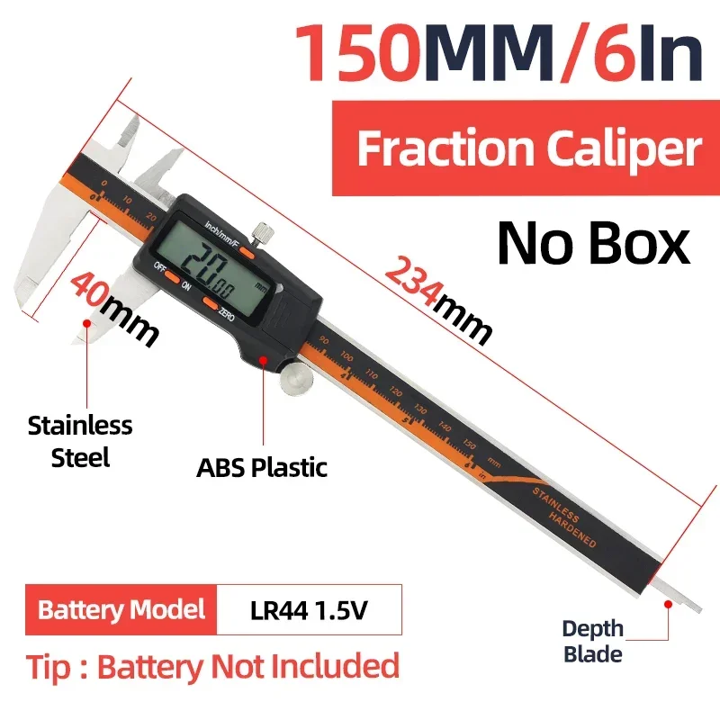 Metal Caliper Digital Pachometer Professional Vernier Caliber Measuring Tool Woodworking Thickness Gauge Depth Electronic Ruler