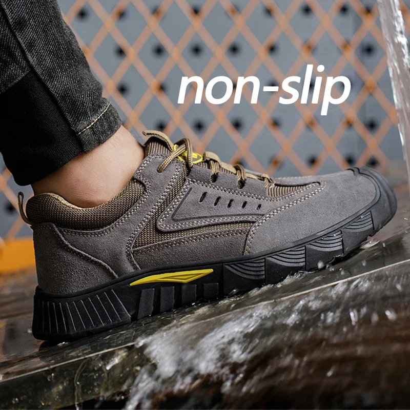 2023 Men Insulation 6KV Security Protective Shoes Construction Indestructible Puncture-Proof Safety Shoes Men Work Sneakers