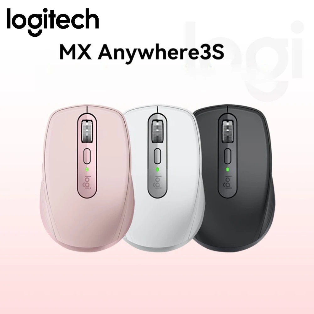 

MX Anywhere 3S Compact Wireless Mouse for Mac Windows 8K DPI MagSpeed Scroll Silent Click Multi-Color