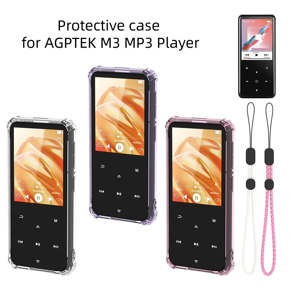TPU transparent protective cover suitable for AGPTEK M3 MP3 Player