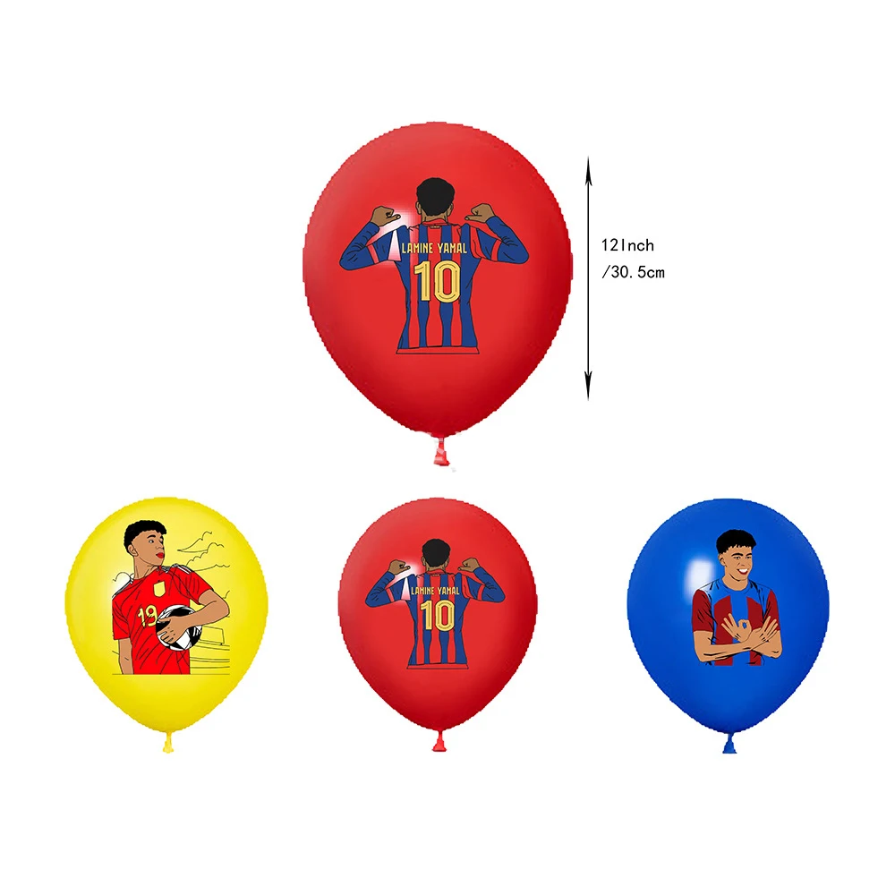 Yamal Voetbalster Verjaardagsparty Decoratie Fans Banner Ballon Taarttopper Voetbal Vakantie DIY Decoratie voor Fans Decor
