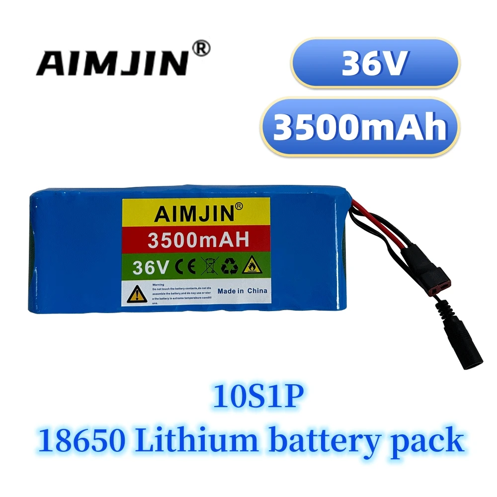 

10S1P 36V 18650 Rechargeable Lithium Battery Pack 20A High Power 3.5Ah Suitable for Equipped with Built in BMS+42V 2A Charger