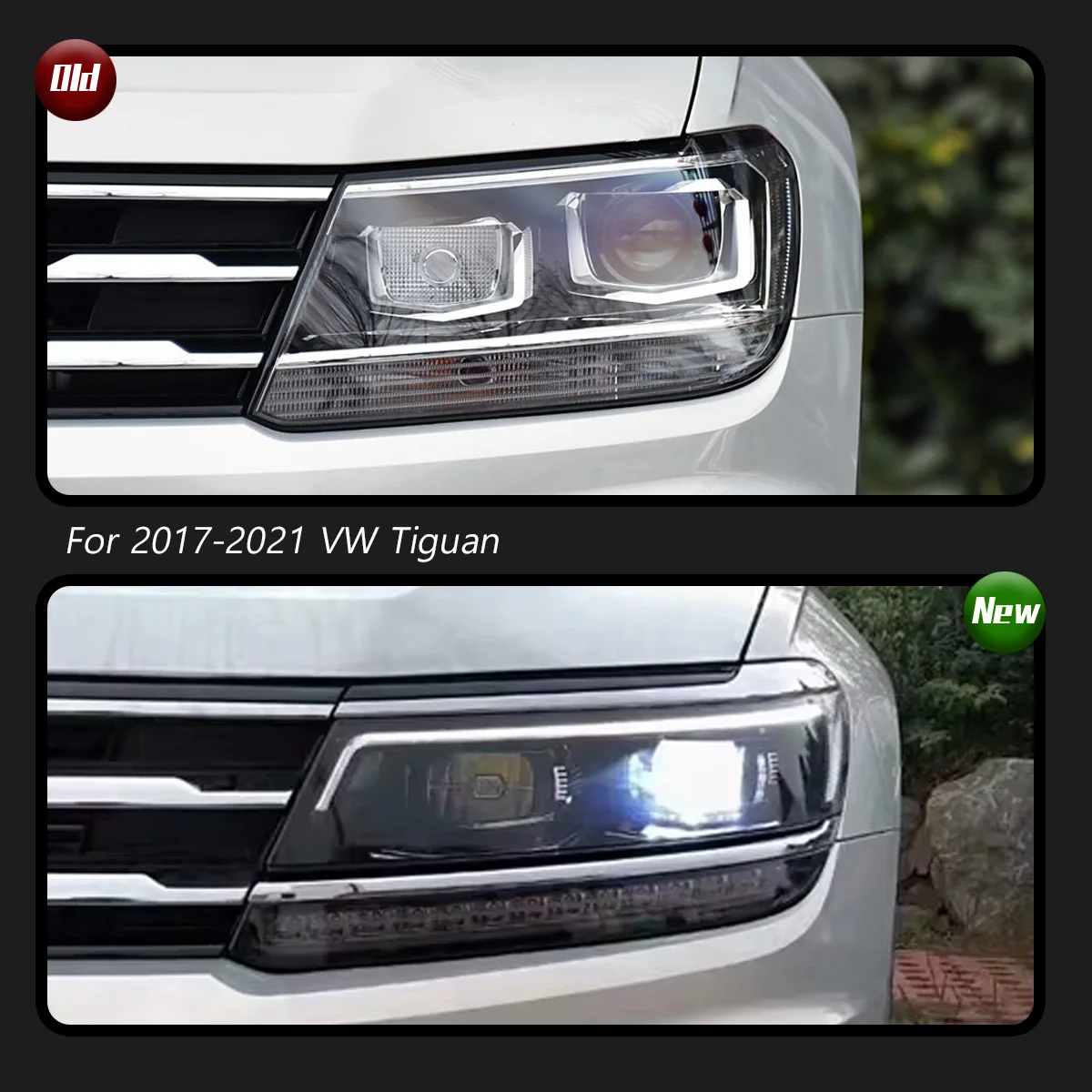 

TYPY New LED Car Headlights For VWTiguan Headlight 2017-2021 Signals Auto Accessories Daytime Running Lights