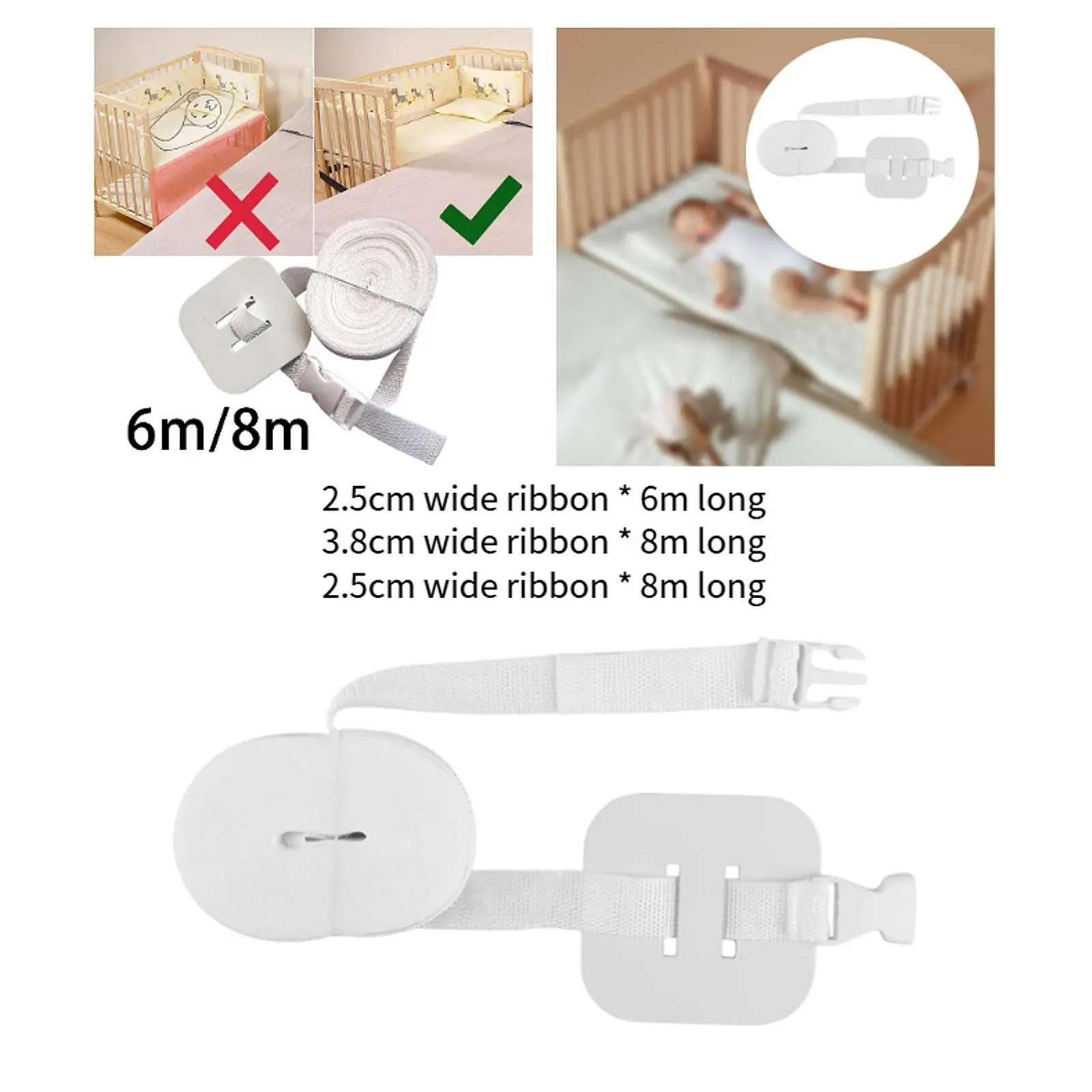 Alça para cama de bebê, acessório premium para cama de berço, acessório universal para cama lateral de bebê