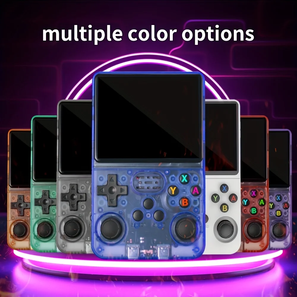 

R36S Retro Handheld Video Game Console with 20000+ Games & 3.5 inch IPS HD Large Screen Support Linux System 64GB Card