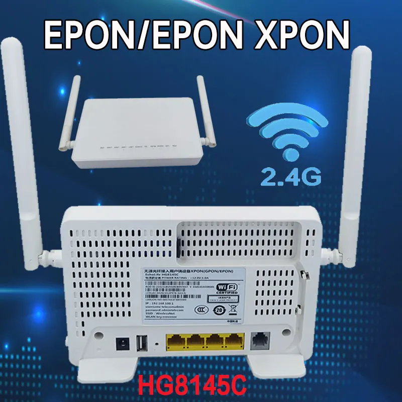 GPON ONU EPON HG8145C XPON ONT termianl with 1GE+3FE+voice+2.4Gwifi English software compatible hG8546M 100% Original new