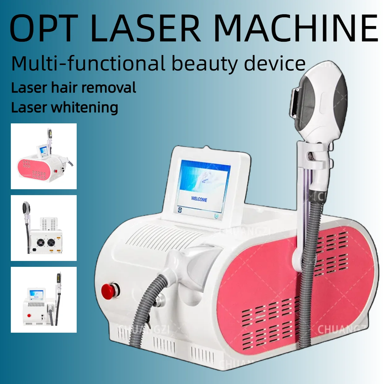 

Hot Product IPL+ OPT Painless Laser E-light Hair Remover 3 Filters Cooling Epilator Skin Rejuvenation 500,000 Times Beauty Salo