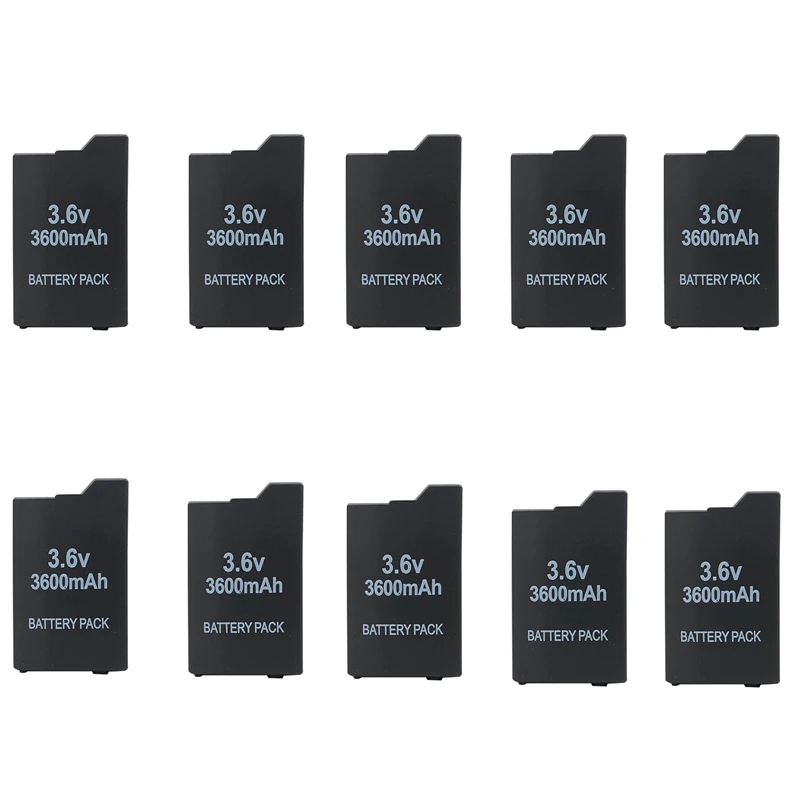 

10PCS 3600mah 3.6V Lithium Rechargeable Battery For Sony PSP2000 PSP3000 PlayStation Gamepad 3.6V Battery Pack Portable Gamepad