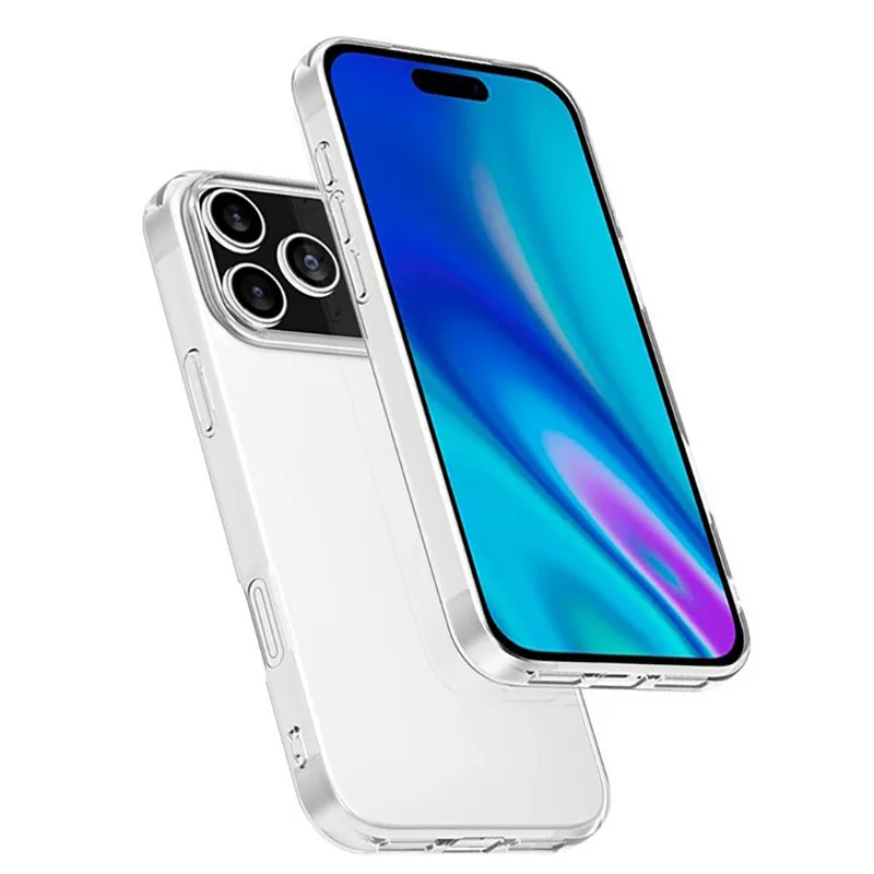 Nowe silikonowe etui na iPhone'a 17 Pro Max iPhone17 Air Ultra cienkie przezroczyste etui na tył iPhone'a 17ProMax 17Pro 17Air Slim Shell