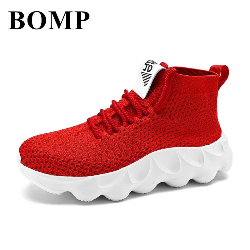 

Fashion Knit Men's running shoes Breathable Anti-slip High Top Socks Shoes Unisex Comfy Platform Men Sports Shoes Big Size 36-48