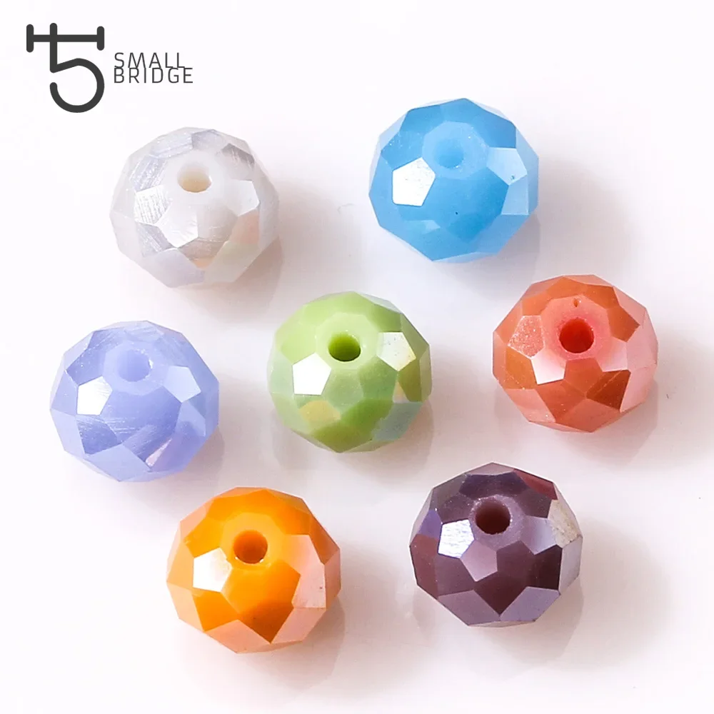 8MM Austria Mix Colorful Glass Rondelle Beads for Jewelry Making Diy Accessories Pearls Faceted Crystal Beads Wholesale Z306AB