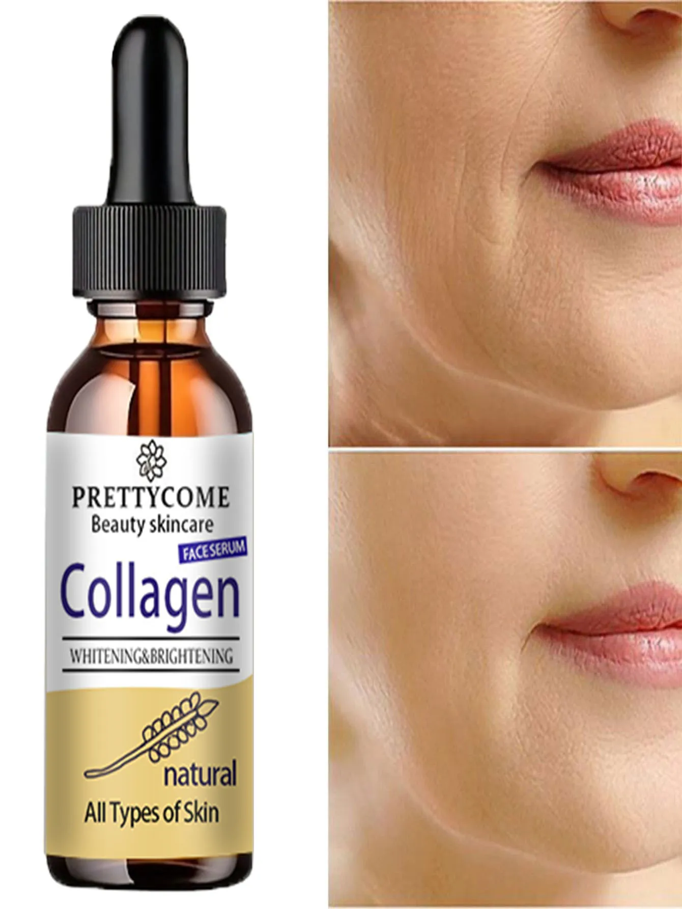 collagen essence for skin care shrinks pores, reduces fine lines, nourishes skin, and cleans face