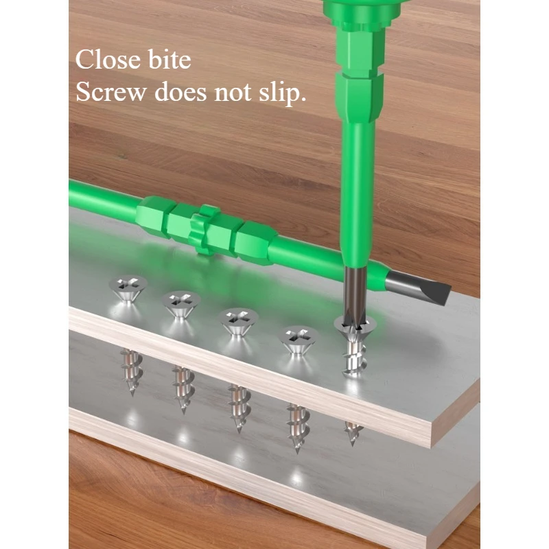 Insulation dual-purpose screwdriver pressure maintenance tool high torque strong magnetic cross screwdriver