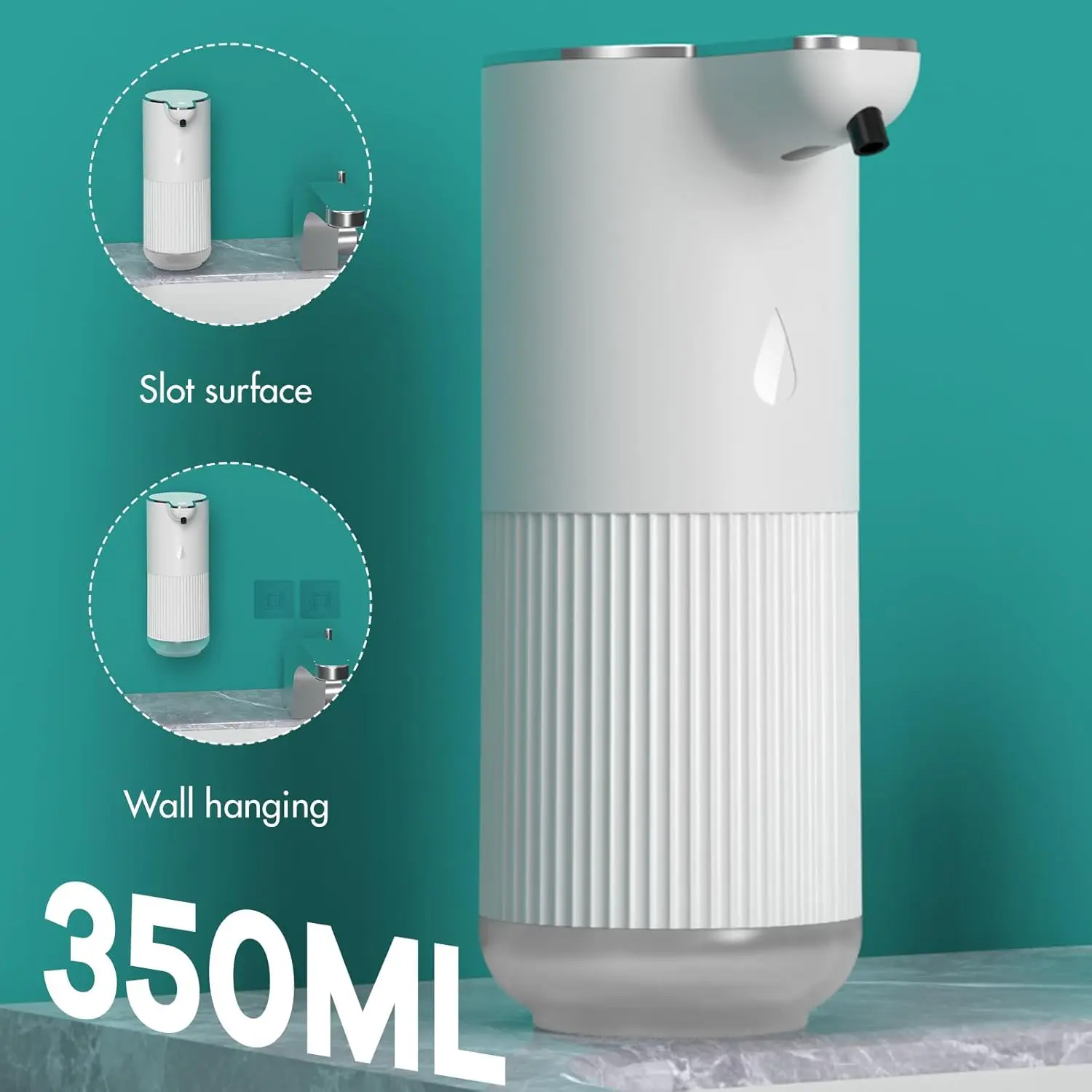 STLF Hot Sales Wall Mount Automatic Soap Dispenser Rechargeable Touchless Liquid Soap Dispenser for Kitchen Bathroom Hotel Resta