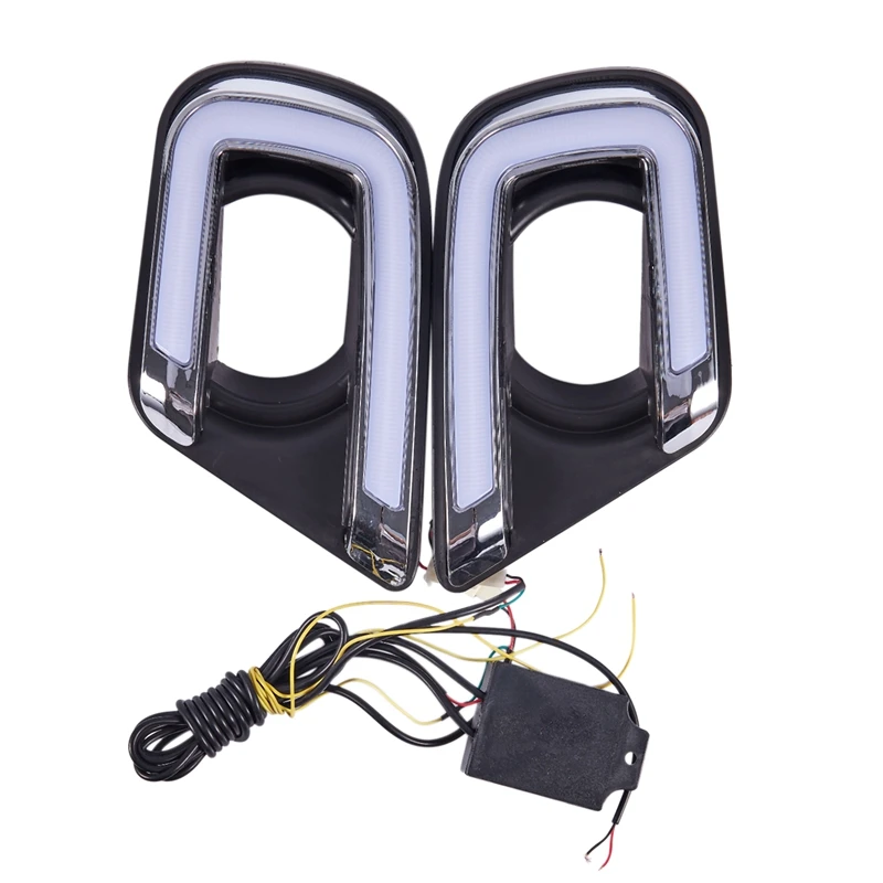 LED DRL Daytime Running Light Fog Lamp 12V Car Running Lights For Dodge Journey Fiat Freemont 2014 2015 2016-AS55 view 4