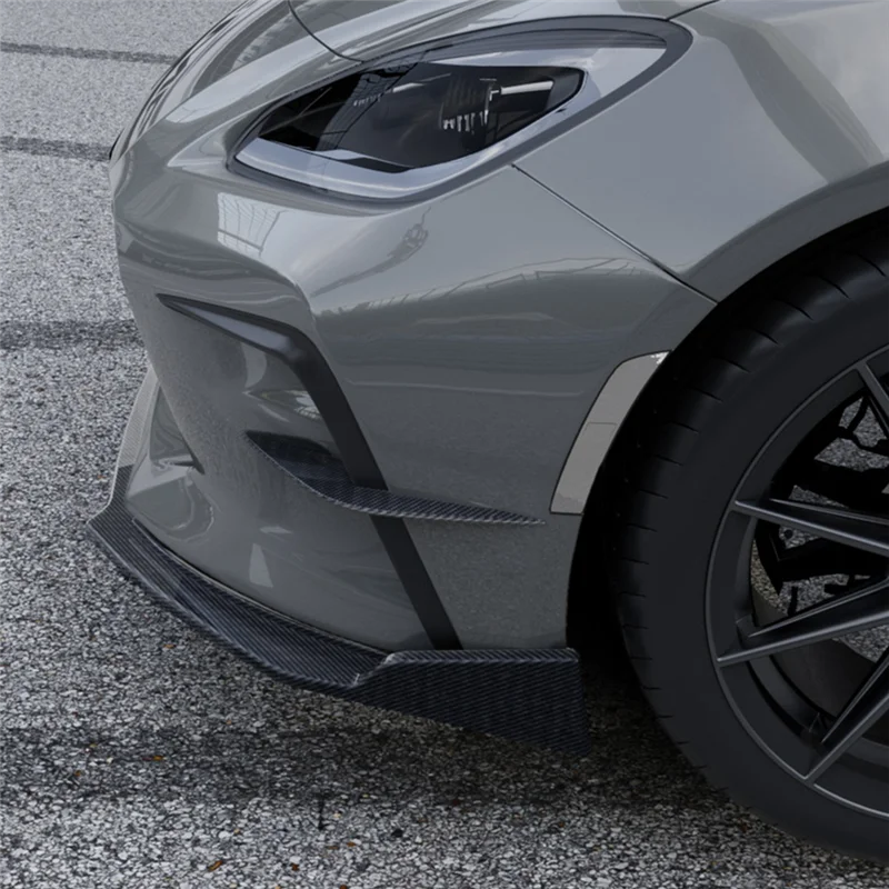 A40Z-Car Front Bumper Side Splitter Spoiler Canards Air Knife Spoiler For Toyota GR86 Subaru BRZ 2022+