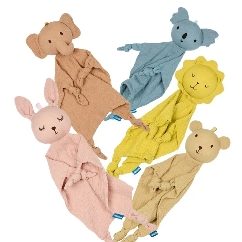

Baby Cotton Muslin Comforter Blanket Soft Newborn Sleeping Dolls Kids Fashion Sleep Toy Soothe Appease Towel Bibs Hot