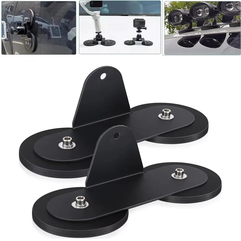 

2 Pack Magnetic Base LED Light Bar Mounting Brackets Magnet Base Mount Bracket Powerful Roof Off Road Holder Sucker Holder Car