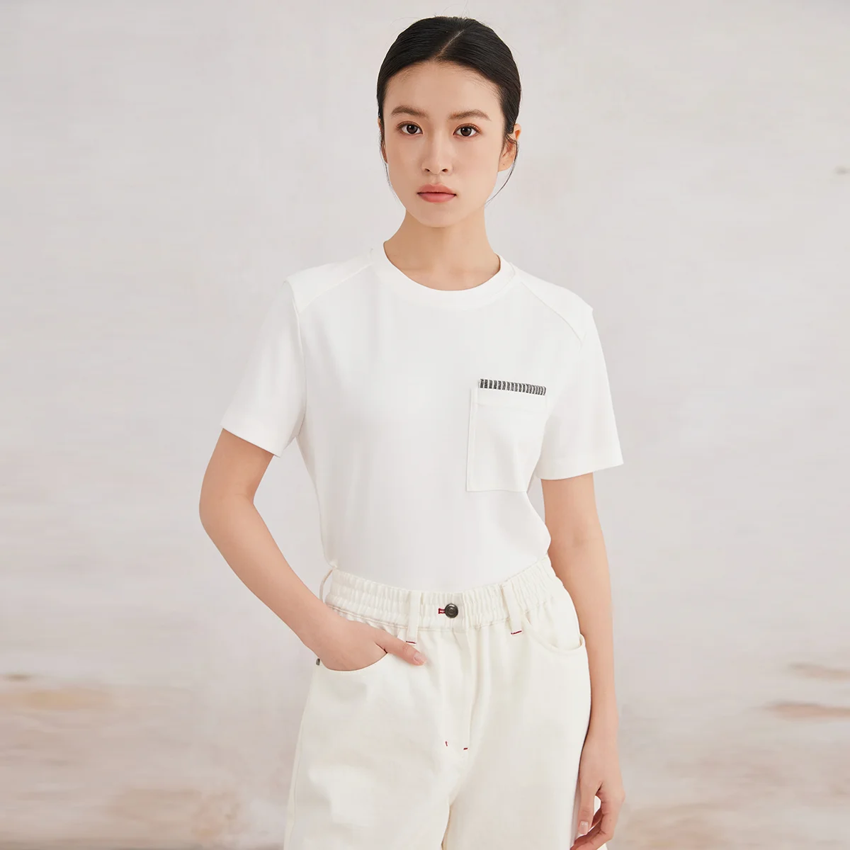 

Pop K3063W Luxury Clothing 100% Pima Cotton T Shirts High Quality Summer T-shirts