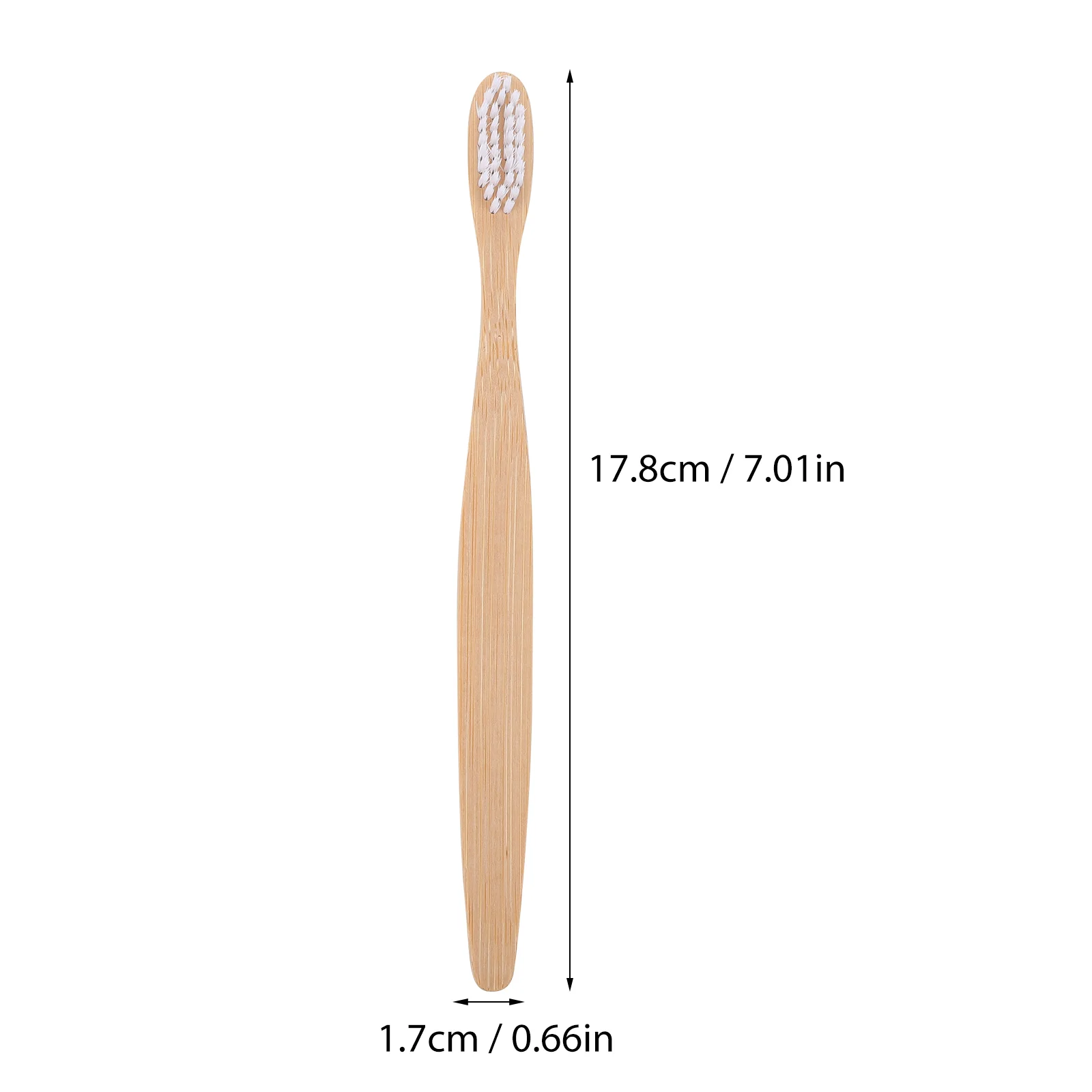 2 Pcs Bamboo Toothbrush Natural Flexible Bristles Eco-friendly Adult Biodegradable