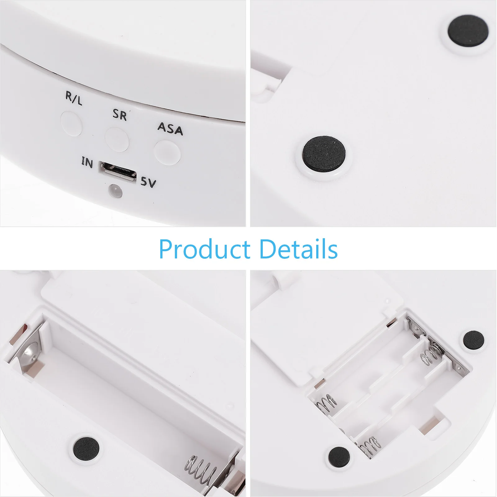 

Rotating Display St Jewelry Turntable ABS Electric Rotatable Watch Case Storage Batteries Reusable Anti Seepage Safe Practical