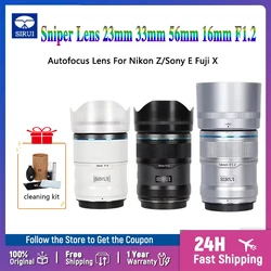 SIRUI Sniper Series 16mm 23mm 33mm 56mm 75mm F1.2 Camera Lens APS-C Auto focus Lens For Nikon Z Sony E Fuji X Mount Camera