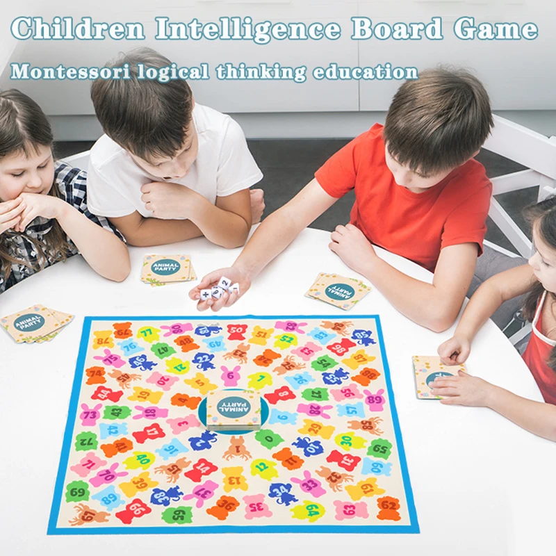 Math Thinking Board Games Kids Toys Montessori Arithmetic Educational Shape Matching Social Games Parent-child Interactive Games