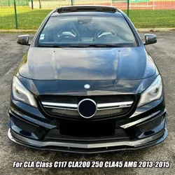 For Mercedes Benz C117 CLA Class Front Bumper Lip Splitter Spoiler Diffuser C117 CLA200 250 CLA45 AMG 2013-2015 Prefacelift