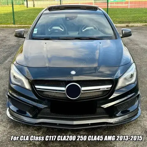 메르세데스 벤츠 C117 CLA 클래스 프론트 범퍼 립 스플리터 스포일러 디퓨저, C117 CLA200 250 CLA45 AMG 2013-2015 프리페이스리프트
