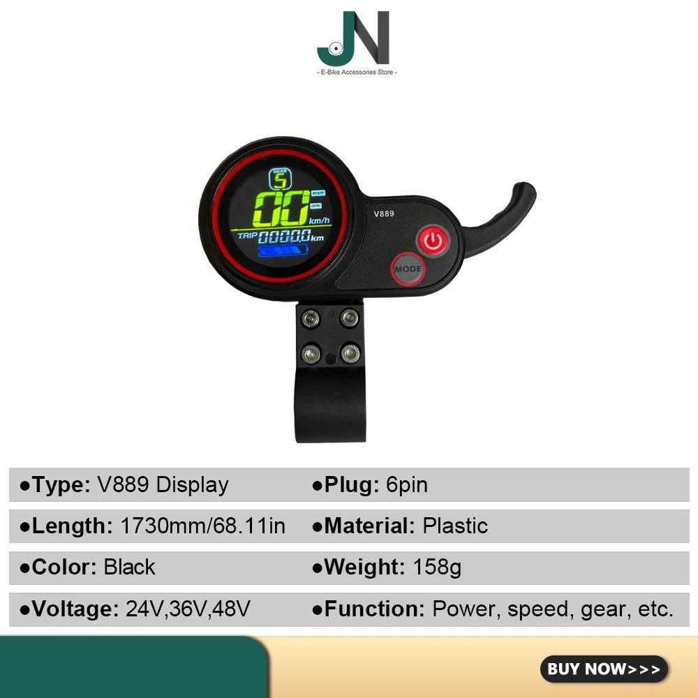 JN-Three-Mode 24V-48V, V889, 500W, 750W Sine Wave Controller and LCD Display use for Electric Scooter Motor Conversion Part