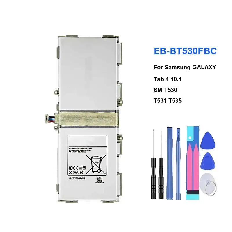 بطارية الجهاز اللوحي لسامسونج غالاكسي تاب 4 8.0 10.1 Nook T230 T231 7.7 GT P6800 P6810 7.0 P1000 P1010 SM T330 T331 T530 T531