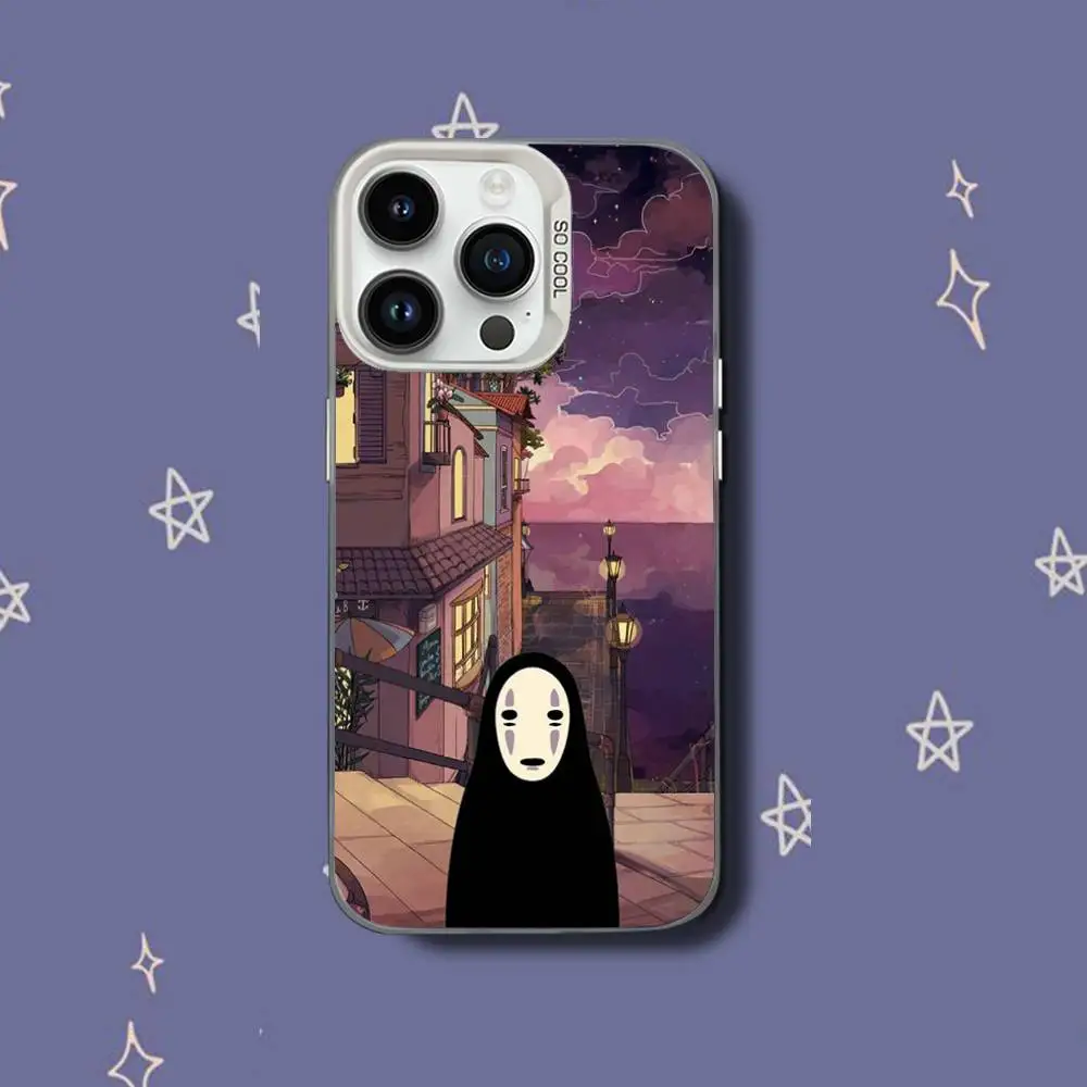 Чехол для телефона C-Cartoon H-Hayao Miyazaki для iPhone 17,16,15,14,13,12,11,Pro,XS,Max,Plus,Mini,SE White Candy Matte Shockproof Cover