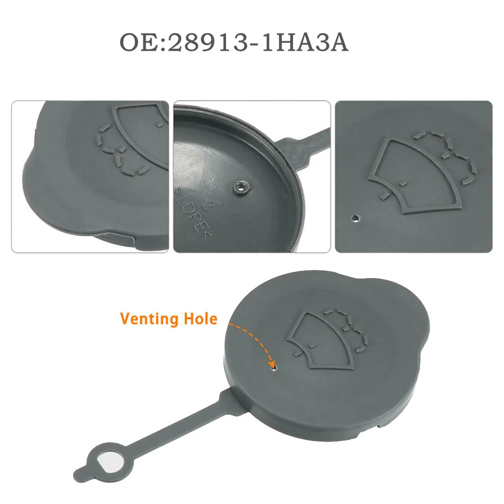 Car Windshield Wiper Washer Fluid Reservoir Cover 28913-1HA3A For Nissan Micra K13 2011-2016 Water Tank Bottle Lid Cap