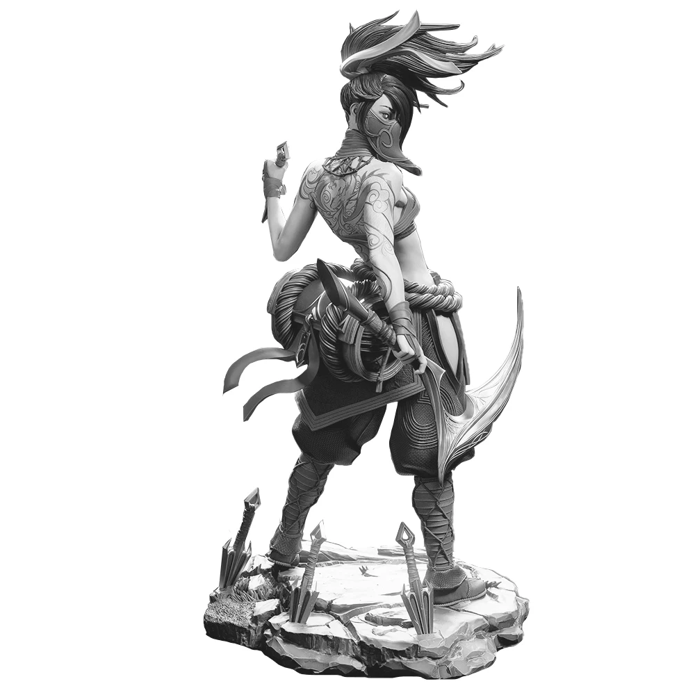 Kit de modèles miniatures en résine 3D Swift Female Warrior 1:16, Figurines non peintes à détails élevés (A999)