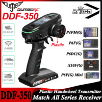 DUMBORC DDF-350 10CH 2.4GHz Transmitter HD Screen Remote Controller 4/6/10CH Gyro Receiver for RC Car Tank Boat Robot Model Toy