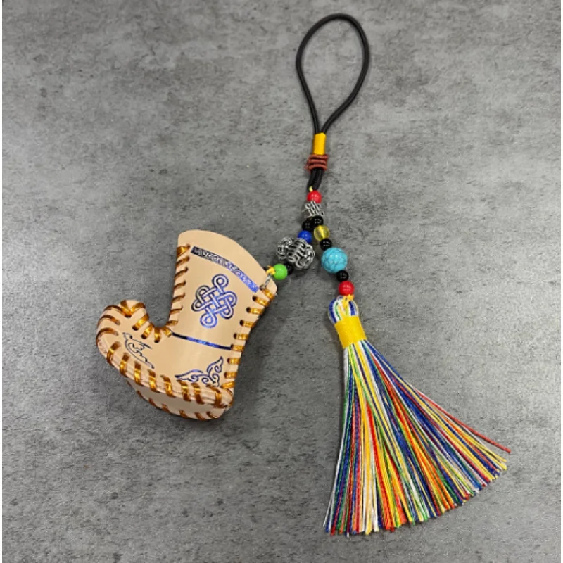 

Китайская внутренняя Монголия, характеристики монгольских сапог ручной работы, кожаный брелок для ключей