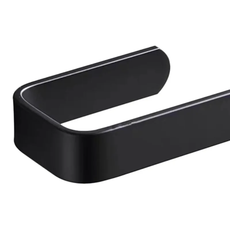 حامل منشفة الحمام الأبيض دون الحفر الحمام الأسود منشفة رف ذاتية اللصق الحمام منشفة رف منشفة اليد منشفة الرف