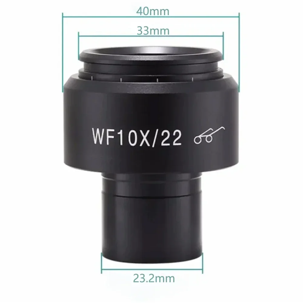 Mikroskop biologiczny WF10X Okular szerokokątny z wysokim punktem widzenia Pole widzenia 22MM Interfejs 23,2MM Pole widzenia z możliwością regulacji
