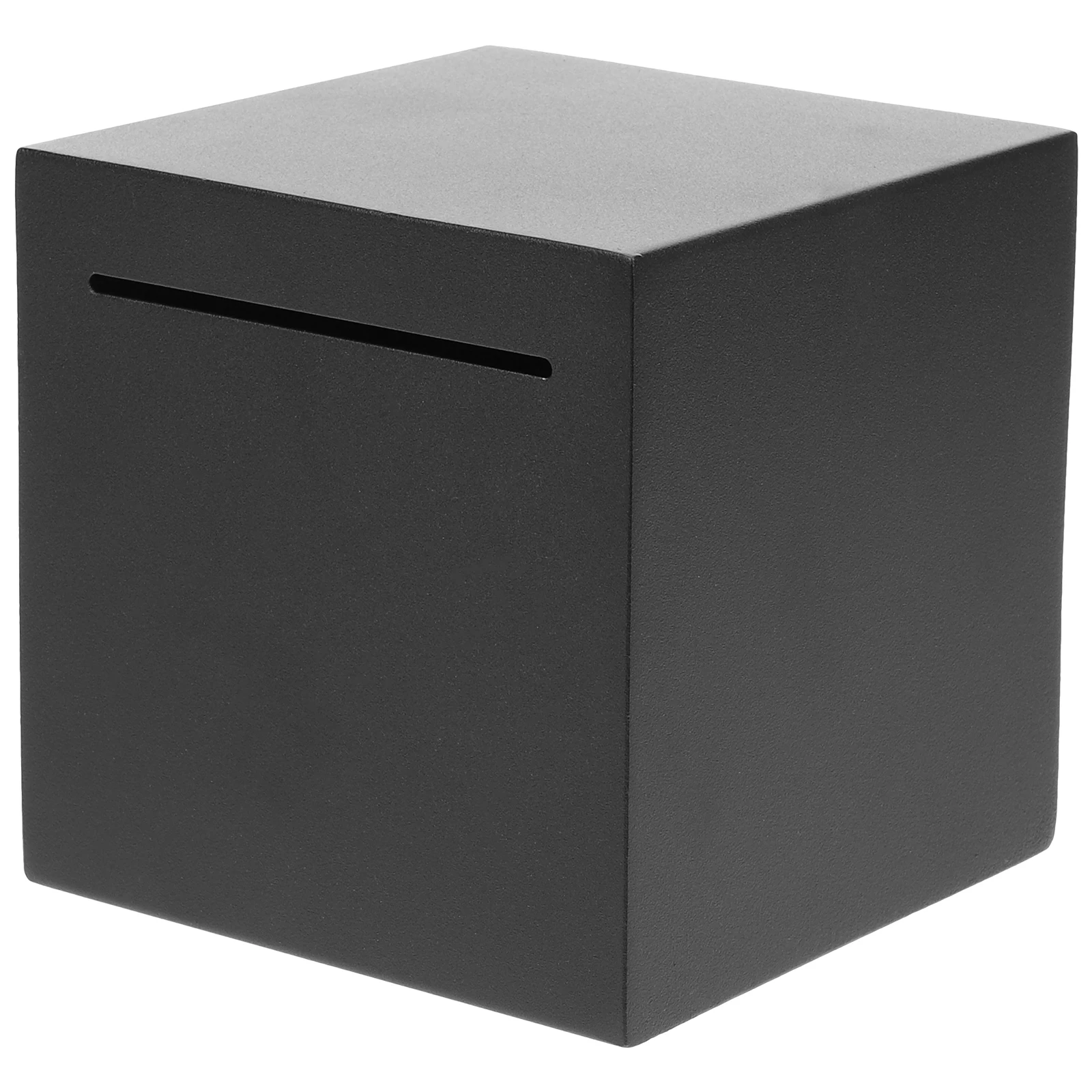 

Compact Piggy Bank 12*12*12cm Stainless Steel Money Saving Box for Girls Boys Portable Coin Bank Minimalist Decorative Design