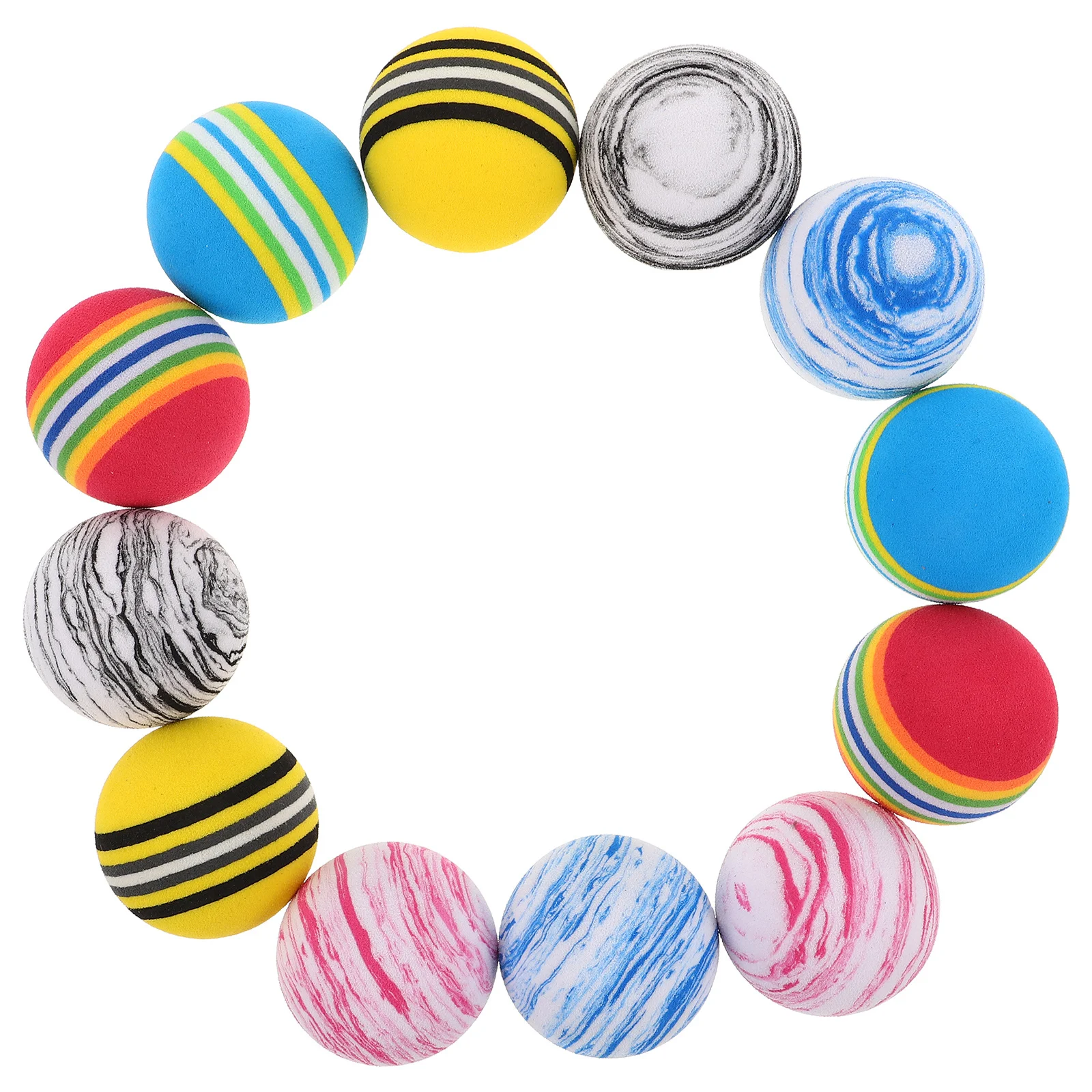 12 قطعة من كرات ممارسة الجولف إيفا ناعمة وخفيفة الوزن للتدريب في الفناء الخلفي للمبتدئين كرة تدريب داخلية #6